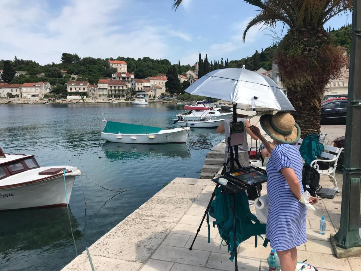 High View-A Seaside Villa With Huge Jacuzzi Račišće Zewnętrze zdjęcie